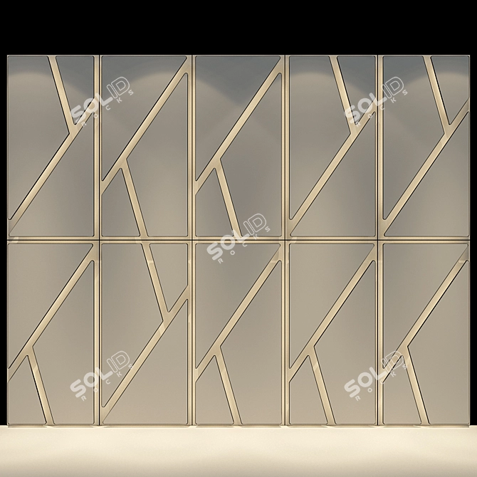 Elegant Illumination: Deta Wall Panel 3D model image 4