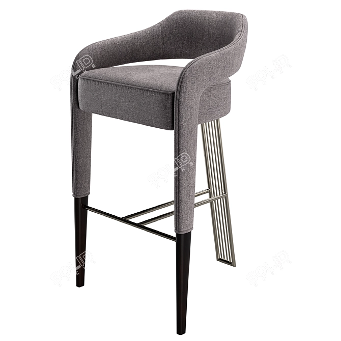 Invicta II: Modern Design Bar Stool 3D model image 1