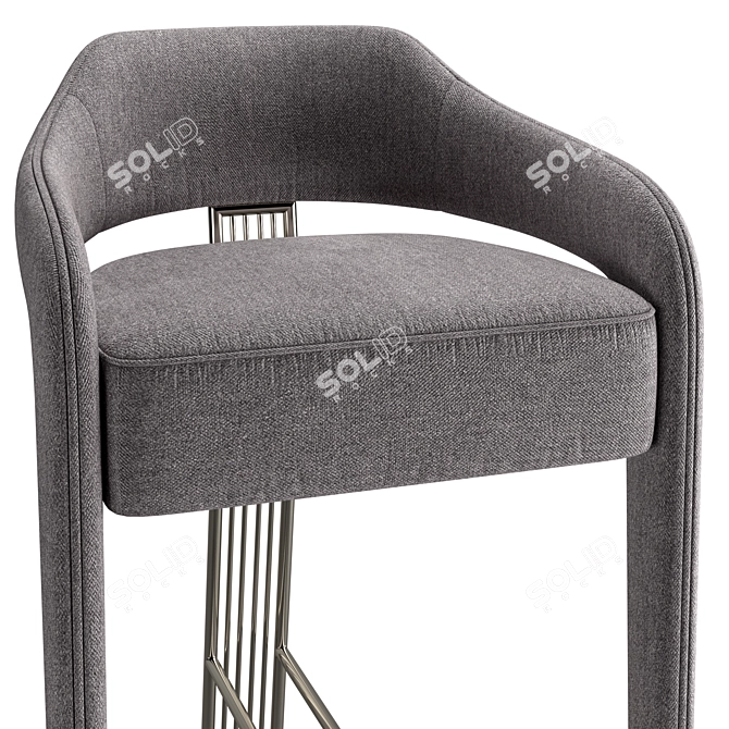 Invicta II: Modern Design Bar Stool 3D model image 2