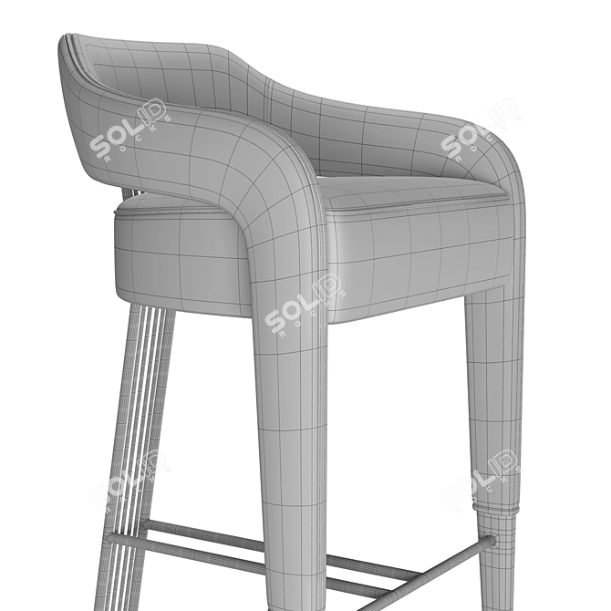 Invicta II: Modern Design Bar Stool 3D model image 7