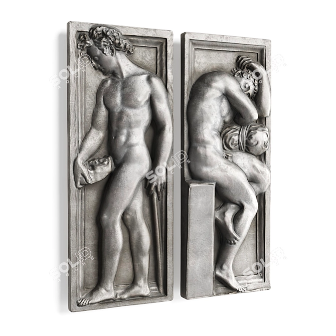 ErgoWall Athletes Relief Panel 3D model image 3