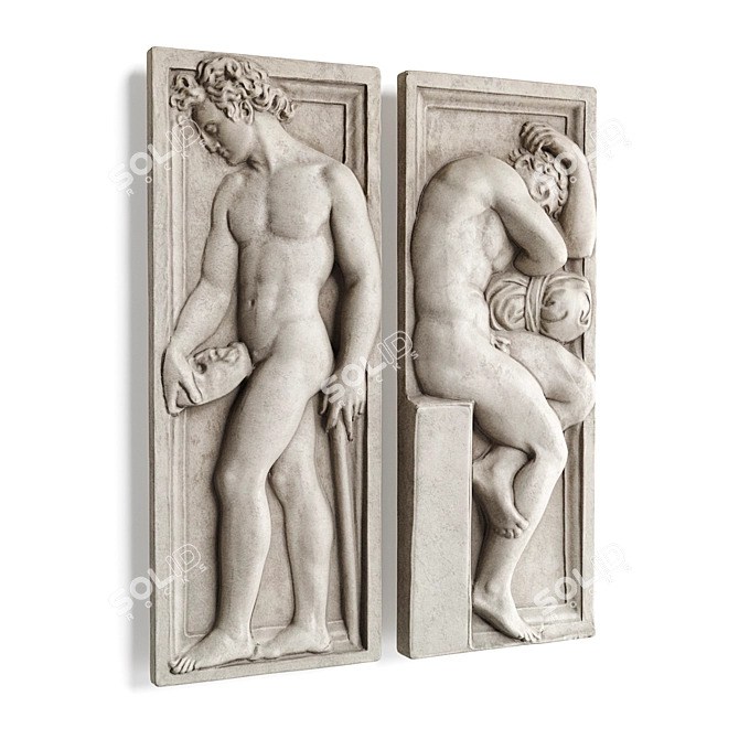 ErgoWall Athletes Relief Panel 3D model image 4