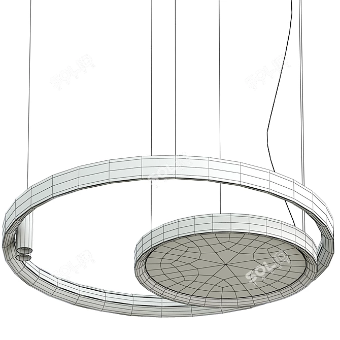 Elegant LBS Chandelier 3D model image 4