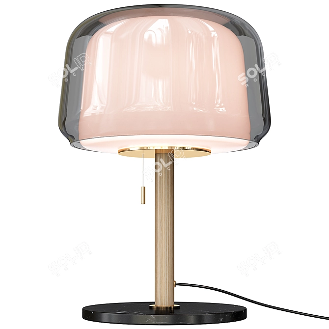 Evedal T. Lamp: Elegant Marble Design 3D model image 2