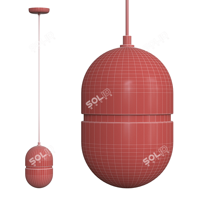 ALTON Design Lamps: Message Me, Unique Dimensions 3D model image 2