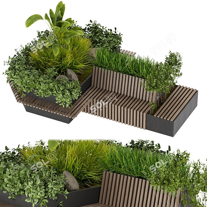 Urban Greenery Collection: Volume 285 3D model image 1