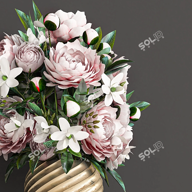 Indoor Bouquet Collection: 112 Varieties 3D model image 2