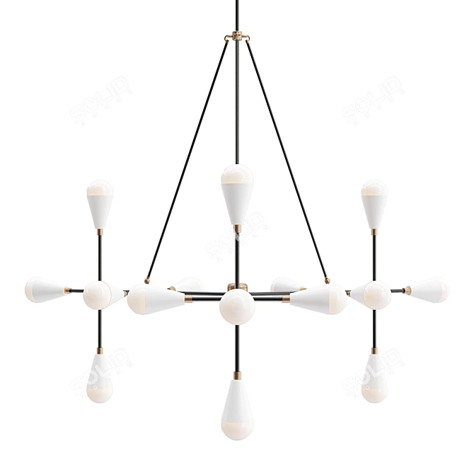 Minimalist Triad 15 Pendant 3D model image 2