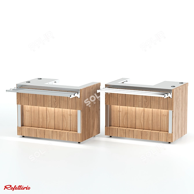 High-Quality Cash Counter RT1 Capital 3D model image 3