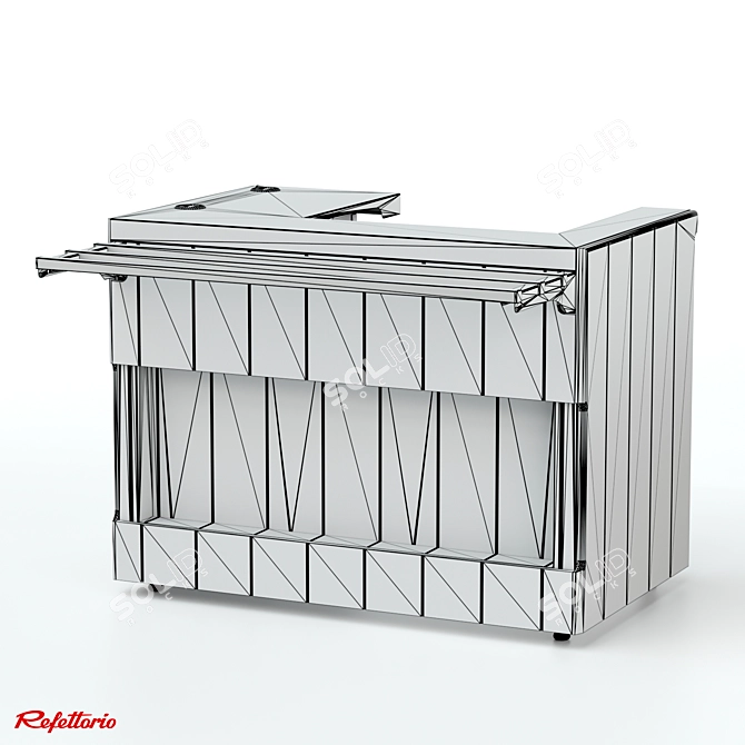High-Quality Cash Counter RT1 Capital 3D model image 4