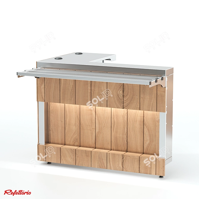 RT2 Capital: Wall-less Cash Counter 3D model image 1