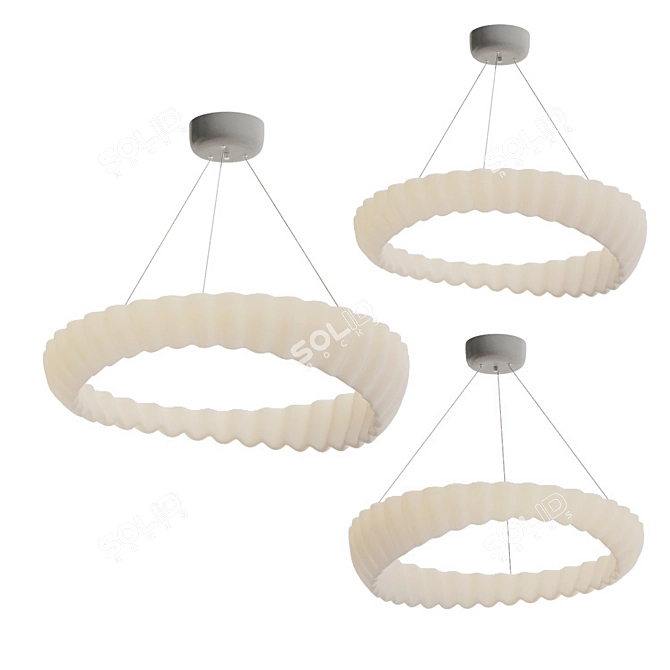 Elegant ODDLY C Lampatron Chandelier 3D model image 2