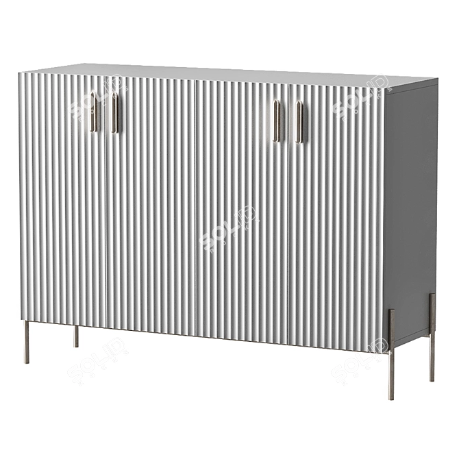 Designer Chest of Drawers Selton 3D model image 1