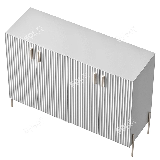 Designer Chest of Drawers Selton 3D model image 2