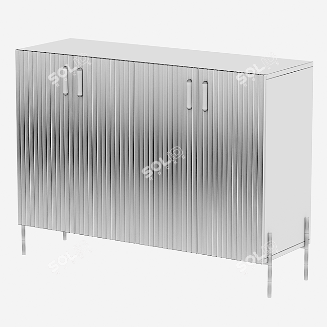 Designer Chest of Drawers Selton 3D model image 3