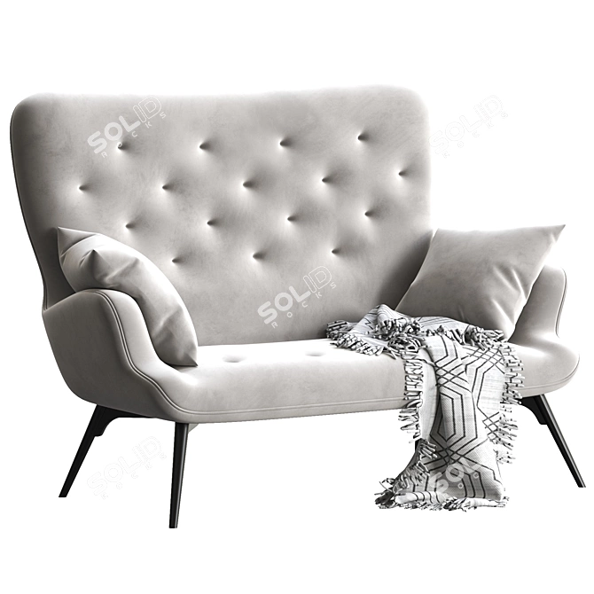 KALEIDOS Modern 2-Seater Sofa 3D model image 1