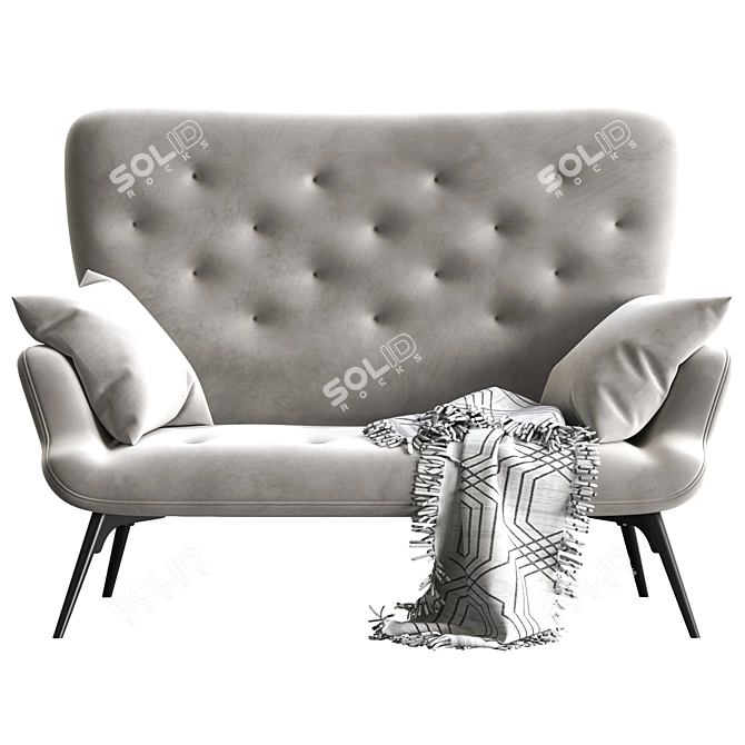 KALEIDOS Modern 2-Seater Sofa 3D model image 2