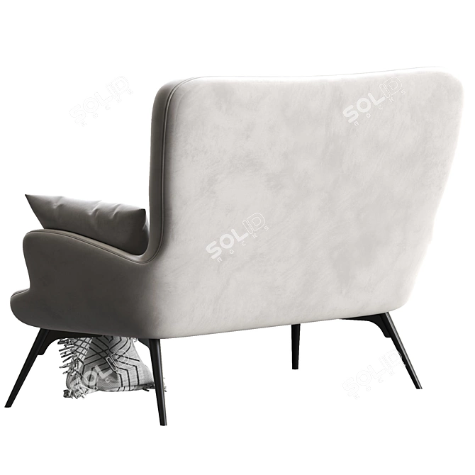 KALEIDOS Modern 2-Seater Sofa 3D model image 4