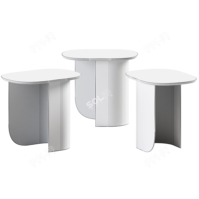 Elevate Sand Side Table 3D model image 2