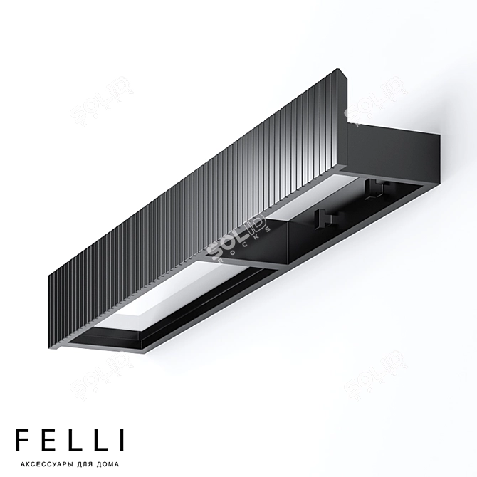 "SOLID SURFACE Designer Shelf 3D model image 4