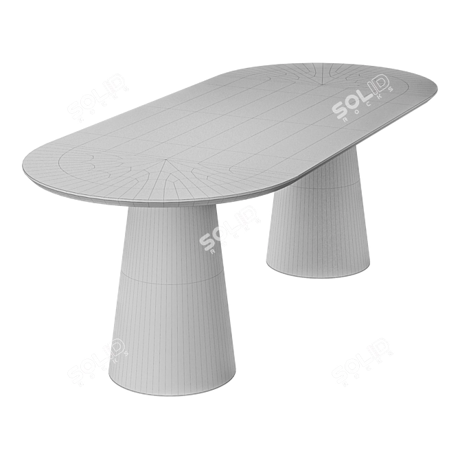 Orion Modern Dining Table 3D model image 3