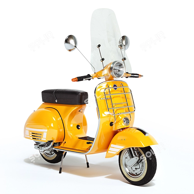 Vintage Vespa 3 - High Quality and Detailed 3D model image 1