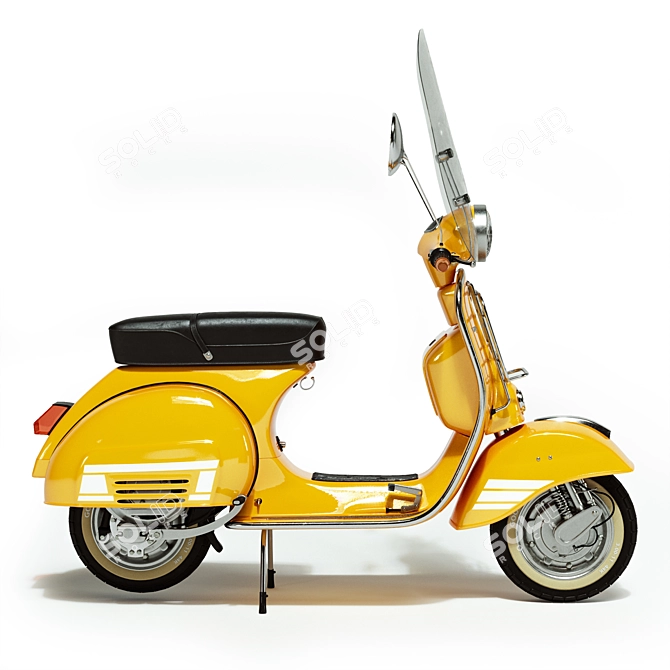 Vintage Vespa 3 - High Quality and Detailed 3D model image 2