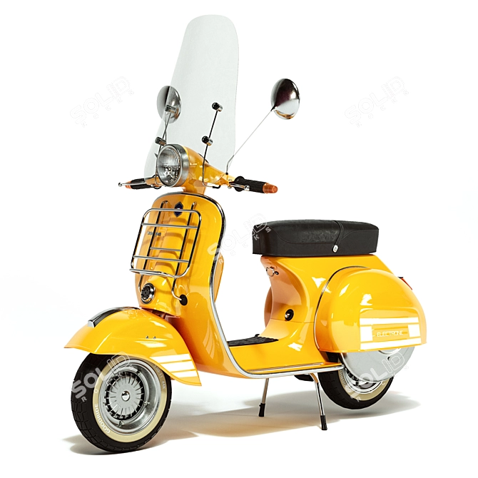 Vintage Vespa 3 - High Quality and Detailed 3D model image 3