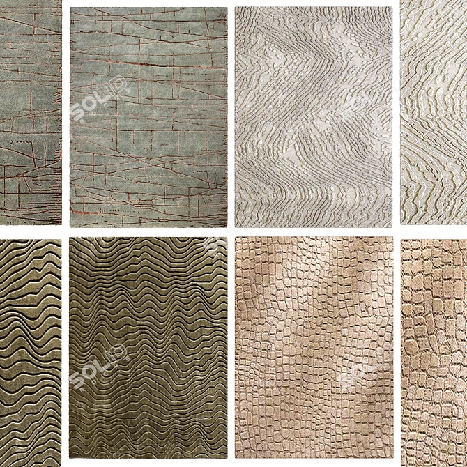 Contemporary Rugs for Modern Spaces 3D model image 2