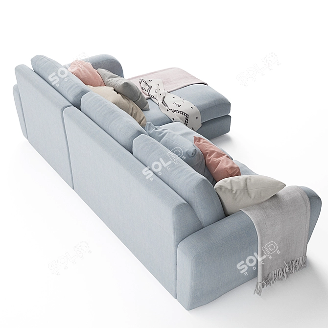 ComfortMax Chaise Sofa 3D model image 6