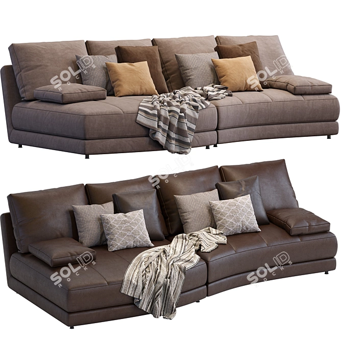 Modern Italian Sofa: Evans by Ditreitalia 3D model image 3