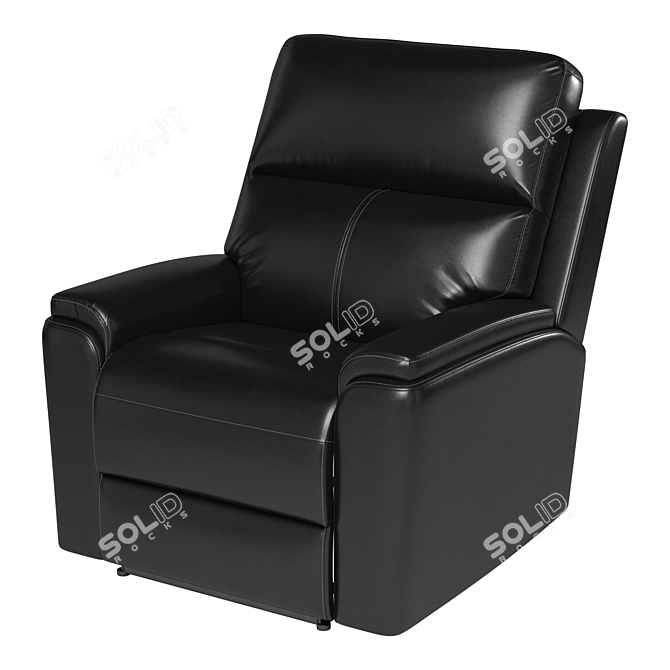 Luxury Leather Recliner: Lavigne 3D model image 1