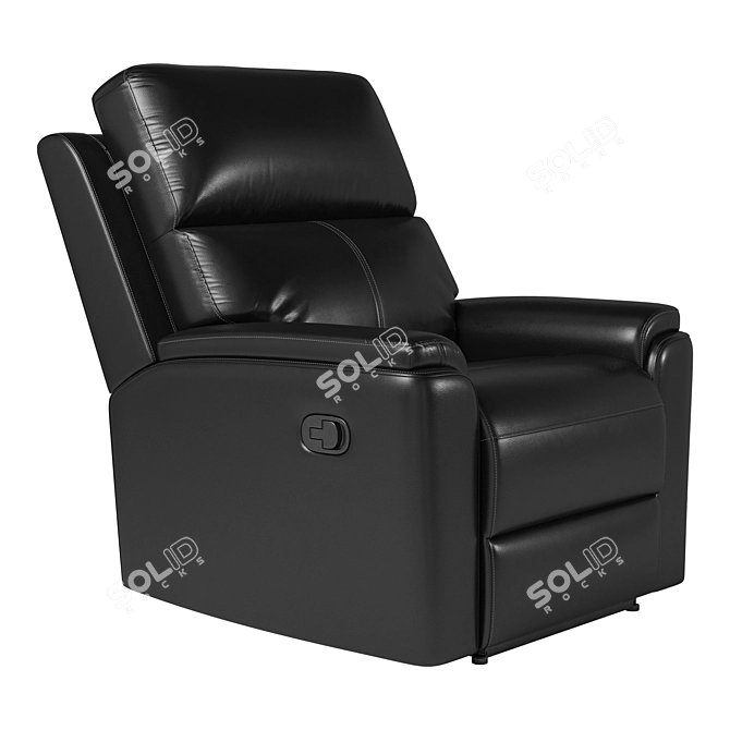 Luxury Leather Recliner: Lavigne 3D model image 3