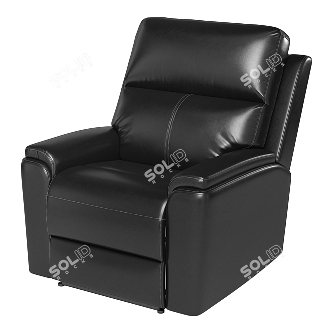 Luxury Leather Recliner: Lavigne 3D model image 7