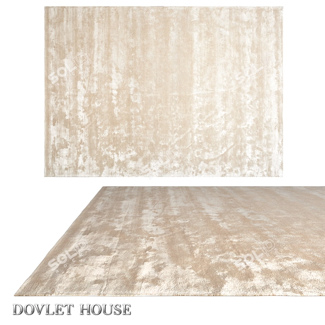 Silk Blend Carpet: DOVLET HOUSE (Art 16318) 3D model image 1