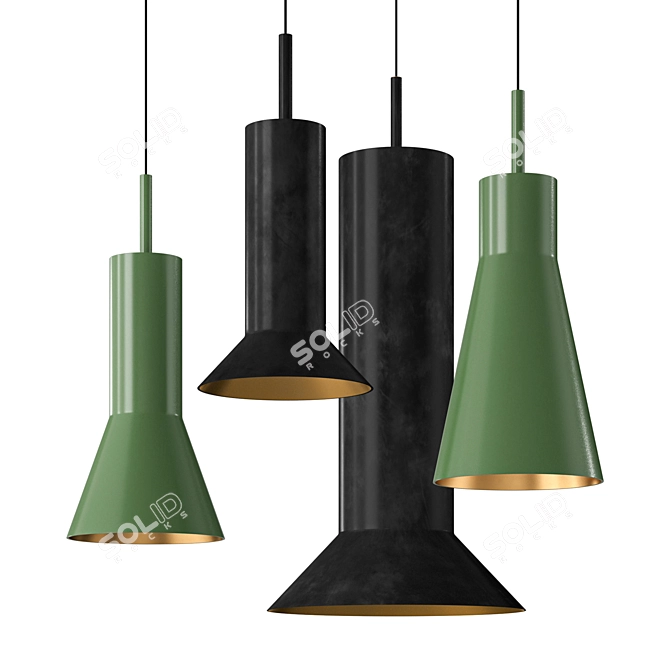 Dymar Set | Modern Hanging Lamp 3D model image 1