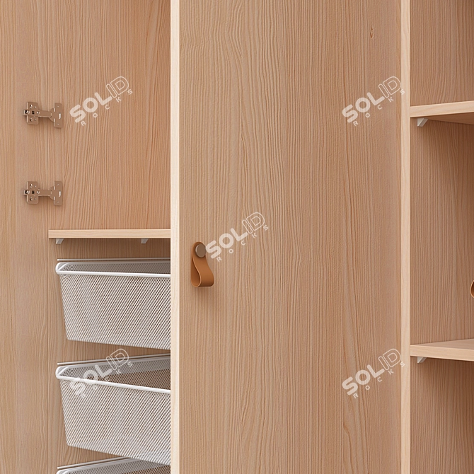 Modern Spacious PAX Forsand Wardrobe 3D model image 8