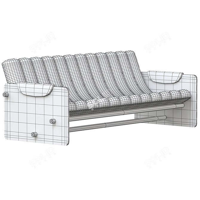 Luxurious FABIO LENCI Sofa - Elegant and Stylish! 3D model image 5