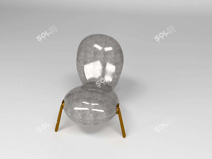 Embryo Armchair by Mark Newson 3D model image 3