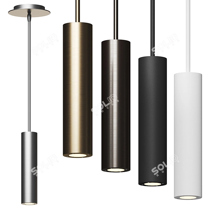 Modern Calibre Pendant Light 3D model image 1