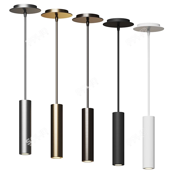 Modern Calibre Pendant Light 3D model image 3