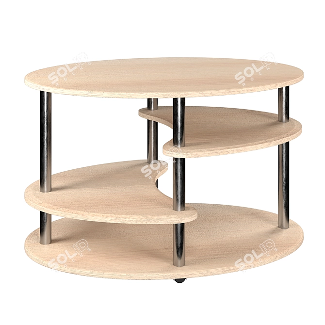 Modern Multi-Level Coffee Table 3D model image 1