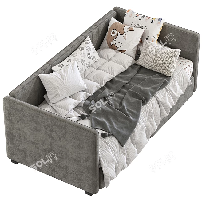 Queer Eye Charis 221 Sofa Bed: Stylish and Functional 3D model image 3