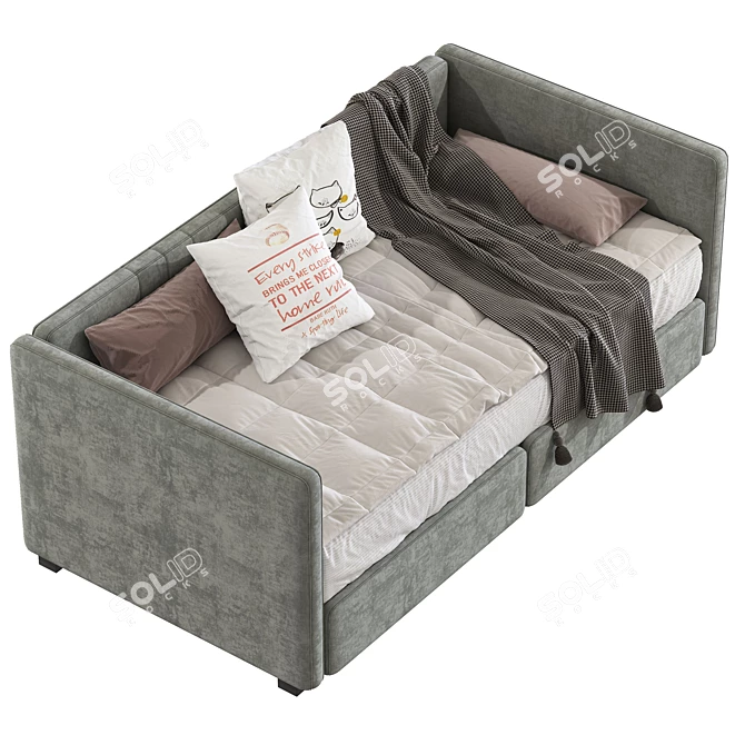 Queer Eye Charis 221 Sofa Bed: Stylish and Functional 3D model image 4