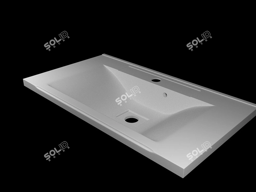 Aquaton Sink 3D model image 1