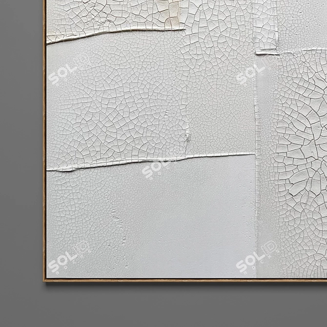 Abstract Plaster Photo Frames Set 3D model image 6