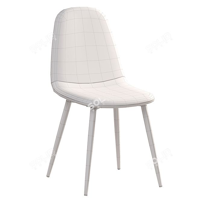 Copenhagen 2 Deephouse Chair: Sleek & Stylish 3D model image 5