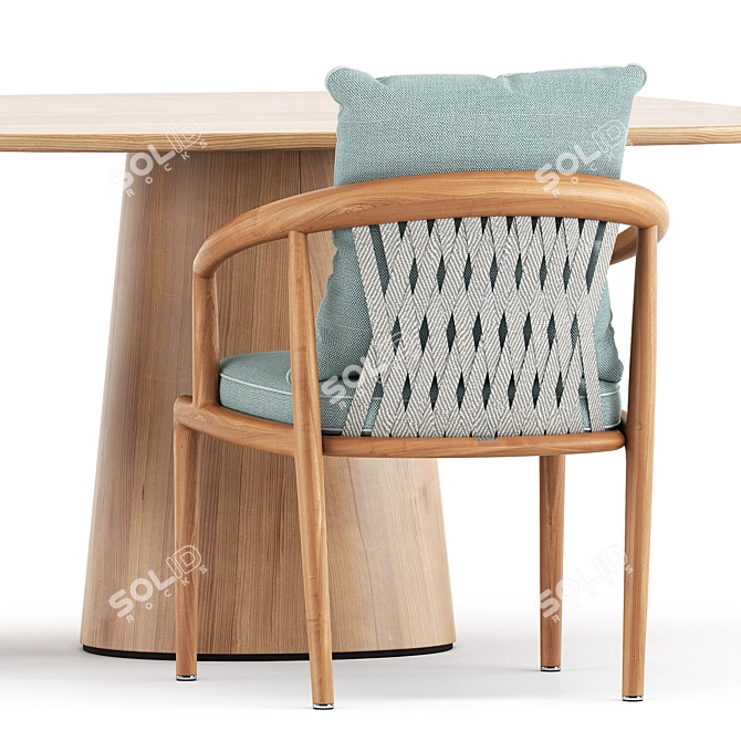  Serene Seating: Secret Garden Chair & POV 462 Table 3D model image 3