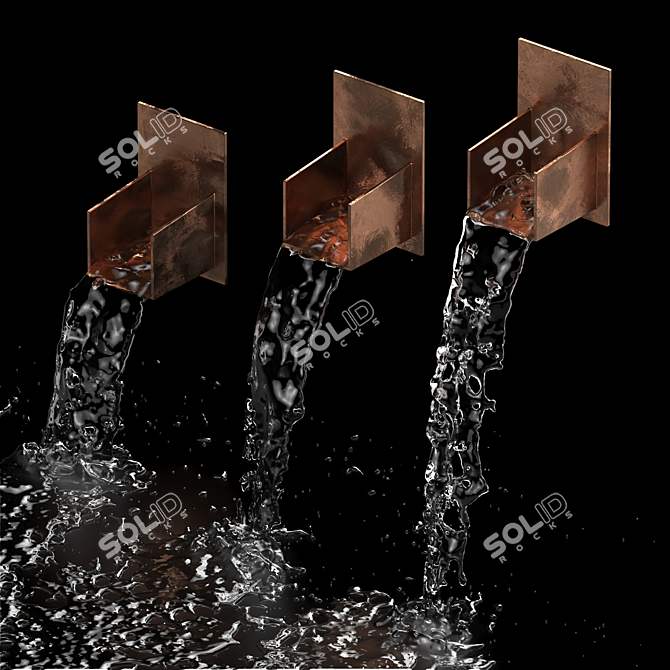 Custom Exterior Fountain: Single Frame 3D model image 7