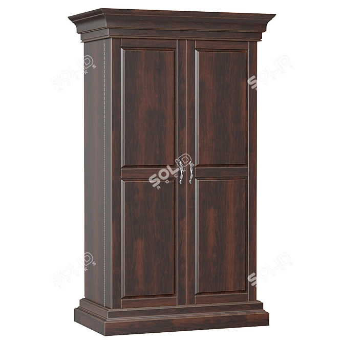 Elegant Home Bar Cabinet 3D model image 3